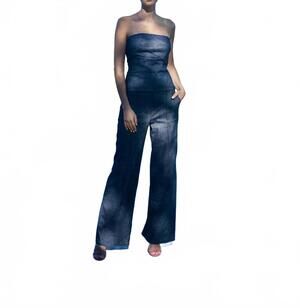 NEW IRIS SETLAKWE pintuck wide leg pants in denim